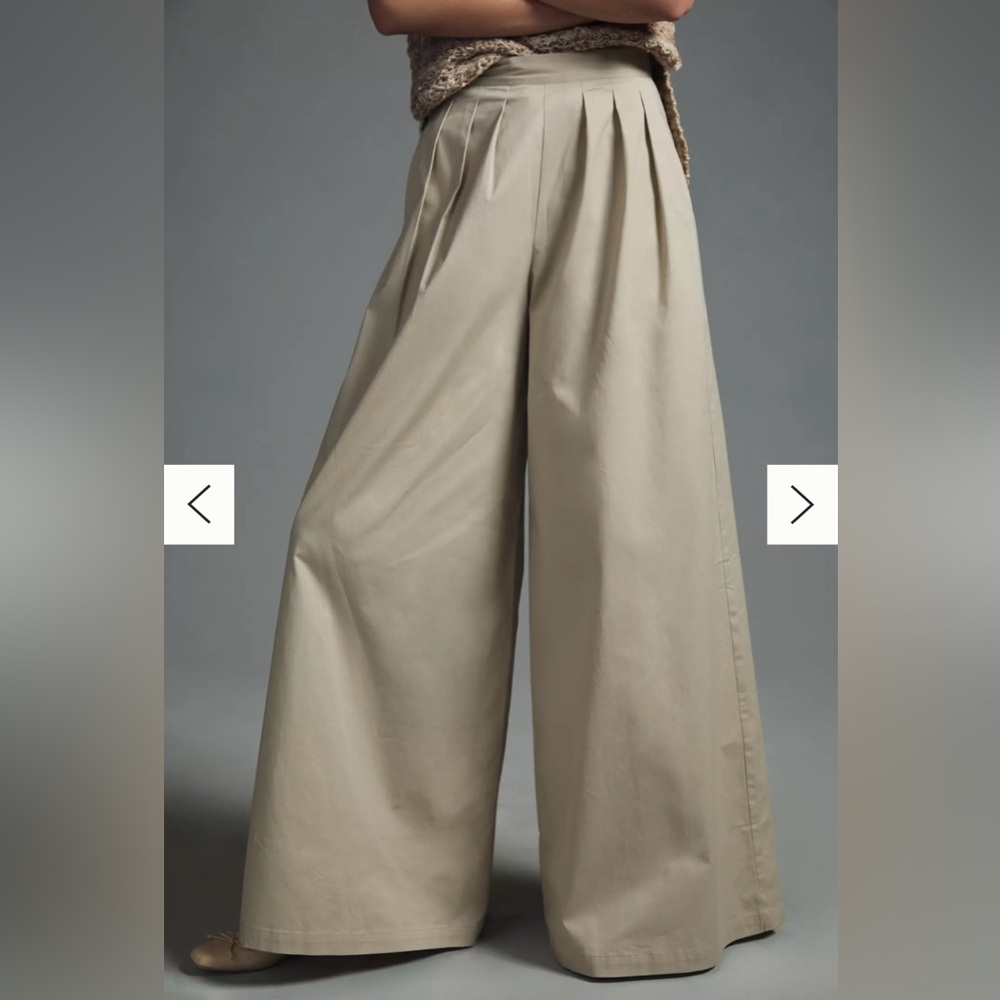 Anthropologie Corey Lynn Calter Beige Trousers